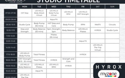 New Studio Timetable