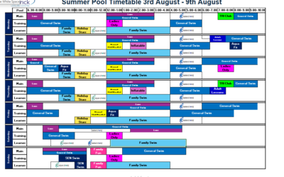 Pool Timetable